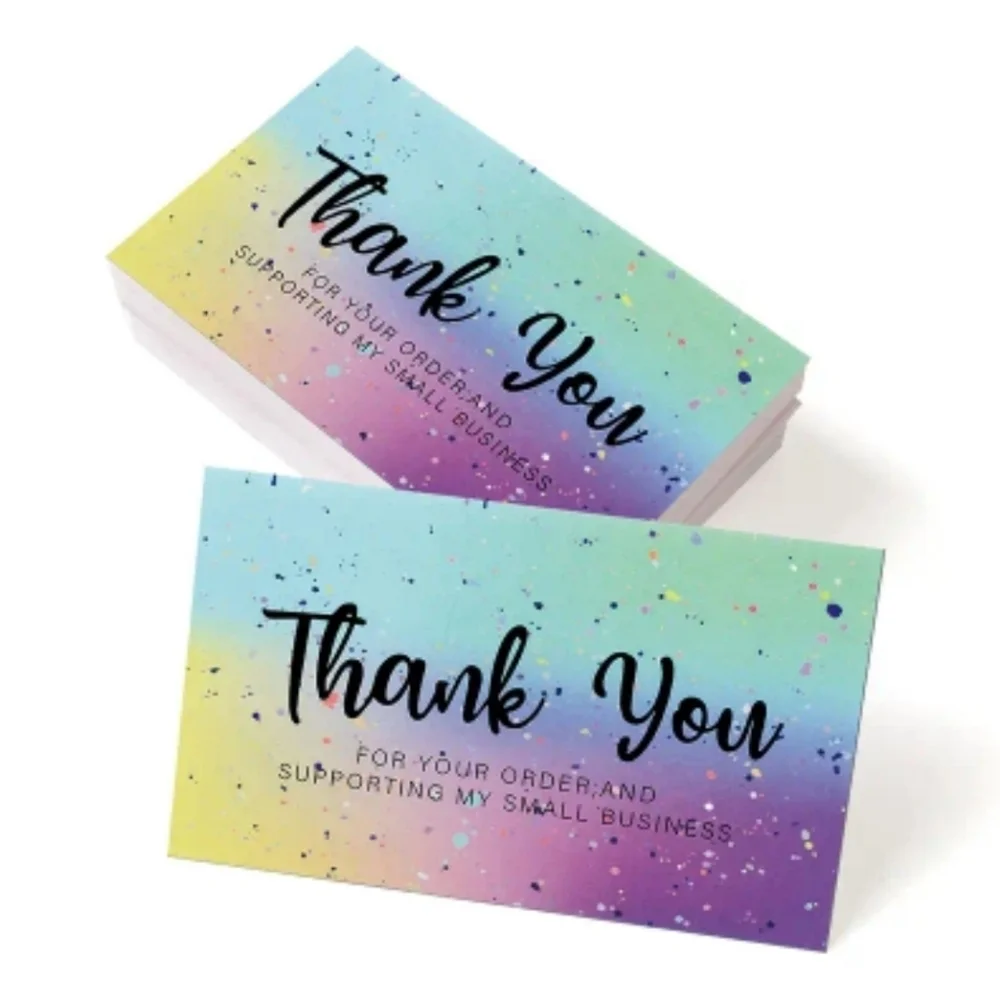 Thank You Cards and Stickers Set
